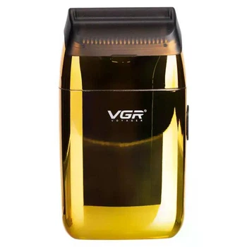 Электробритва-шейвер аккумуляторная VGR V-399 для сухого бритья, золотистый