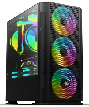 Корпус 2E Gaming CALLEO Black, без БЖ, Mini Tower, для Micro ATX / Mini ITX, 2xUSB 2.0, 1xUSB 3.0, 4x120 ARGB Fan, бічна панель із загартованого скла (2E-GB700)