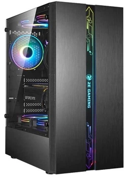 Корпус 2E Gaming RUNA, Black, без БЖ, Midi Tower, для ATX / Micro ATX / mini-ITX, 1x120 Fan ARGB, бічна панель із загартованого скла (2E-G2107)