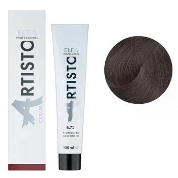 Крем-фарба Elea Professional для волосся Artisto Color 6.71 Коричнево-попелястий темно-русявий 100 мл