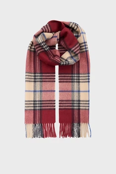 Чоловічий клітковий шарф WOOL CHECKED SCARF Gant OS 9920249