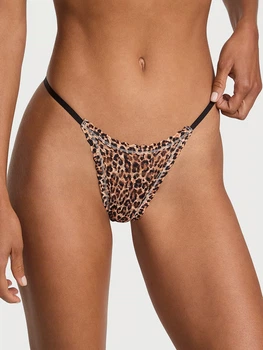 Мереживні трусики-стринги Victoria's Secret Lace String Thong-Леопардовий-M