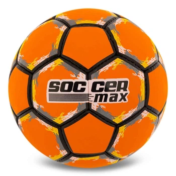 Мяч футбольный размер №5 Soccermax 6525 для тренировок и игр Orange-Multicolor