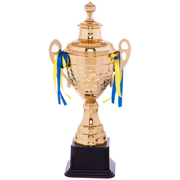 Кубок наградной с ручками приз спортивный SP-Sport Grand 1506C высота 42см Gold