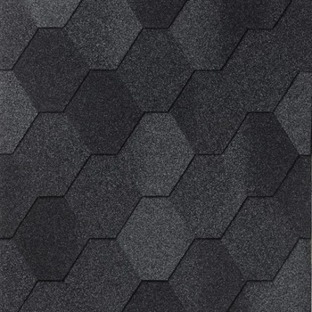 Битумная черепица Iko Superglass Hex Dual Black 3,00м2