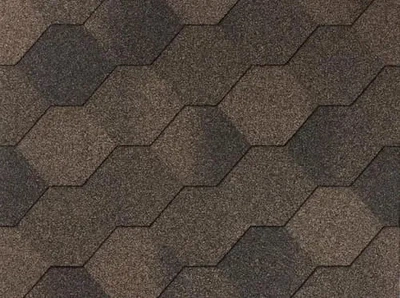 Битумная черепица Iko Superglass Hex Autumn Brown 3,00м2