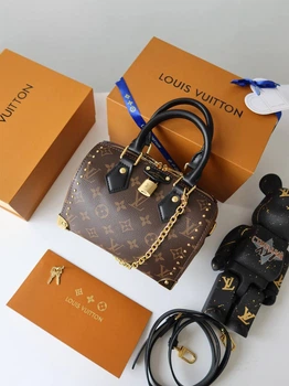 Сумка жіноча Louis Vuitton Speedy Trunk Premium коричнева (060)