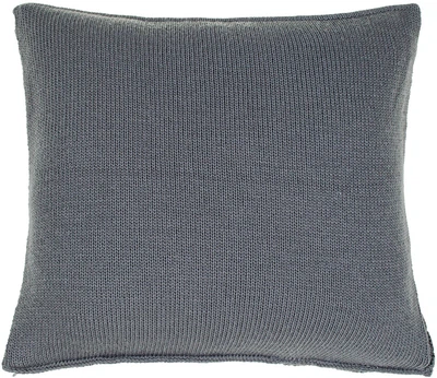 Наволочка вязаная Home Line Tonk Line Косы Графитовая 40х40 см (193267 HL)