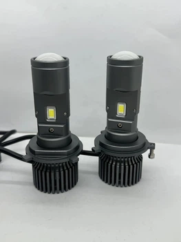 Сверхяркие автомобильные LED лампы H4 mini 110W 6000K с линзой