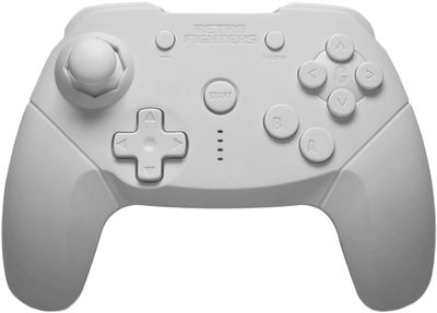 Kontroler bezprzewodowy Retro Fighters Brawler64 Bluetooth NSO White (0850046080081)
