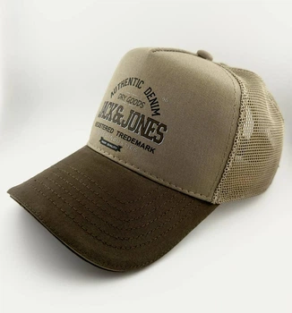 Бейсболка Тракер JACK & JONES із Сіткою, Бежева, Катон, Ручна Робота розмір L-XL (59-60 см)