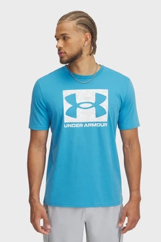 Чоловіча блакитна футболка UA ABC CAMO BOXED LOGO SS Under Armour M 1361673-452