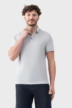 Футболка-поло AVECS сіра з технологією Soft Touch 4XL