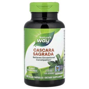 Крушина Nature's Way (Cascara Sagrada) 270 мг 180 веганських капсул (NWY-11308)
