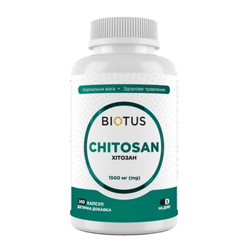 Хітозан Biotus (Chitosan) 1500 мг 240 капсул (BIO-532276)