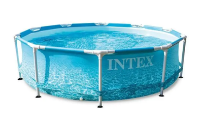Бассейн каркасный круглый, Intex 28208, диаметр 305см, высота 76см, насос-фильтр (1250 л/ч), объем 4485л