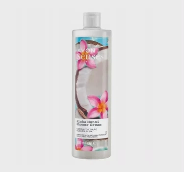 Кремовий гель для душу "Кокос та квітка тіаре" - Avon Senses Aloha Monoi Coconut & Tiare Flower Scent Shower Cream 250ml
