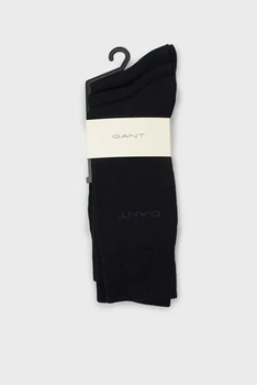 Чоловічі темно-сині носки (3 пари) MERCERIZED COTTON Gant 40-42 9960263