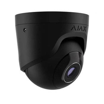 5 Mp дротова охоронна IP-камера Ajax TurretCam (5 Mp/2.8 mm) Black (UG-35256)