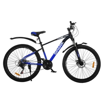 Велосипед SPARK VIBE (колеса – 27,5", стальная рама – 17") черный с синим