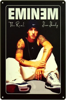 Металева табличка "Eminem - The Real Slim Shady" (ms-104956)