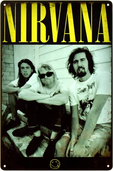 Металева табличка "Nirvana (У Стилі Гранж)" (ms-105013)