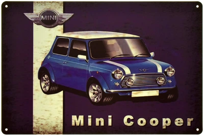 Металева табличка "Mini Cooper – Британська Легенда На Колесах" (ms-105061)