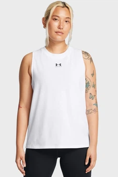 Жіноча біла майка UA Rival Muscle Tank Under Armour XS 1383659-100
