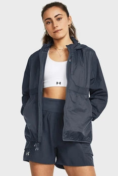 Жіноча темно-сіра вітровка Run Trail Jacket-GRY Under Armour XS 1383358-044