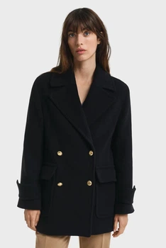 Жіноче чорне вовняне пальто LENGTH Gant M 4700390