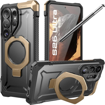 Etui plecki Supcase UB GRIP Series MagSafe Phone Case with Kickstand do Samsung Galaxy S26 Ultra Desert (843439160682)