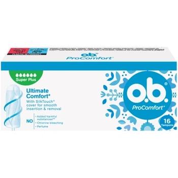 Тампони o.b. ProComfort Super Plus 16 шт. (3574660607567/3574661331157)