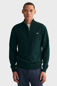 Чоловіча зелена шерстяна кофта SUPERFINE Gant XXL 87213