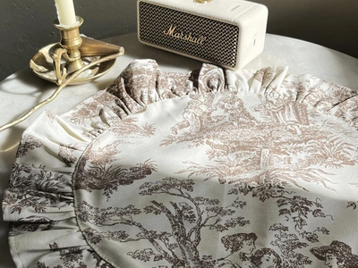 Салфетка с рюшами под тарелку Ecotton Duck водоотталкивающая круглая (30497 Beige) (25576_000)