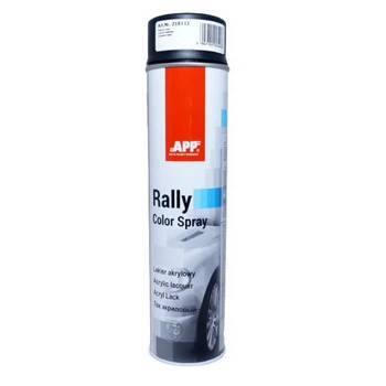 Лак акриловый черный матовый 600 мл APP RALLY COLOR 210112