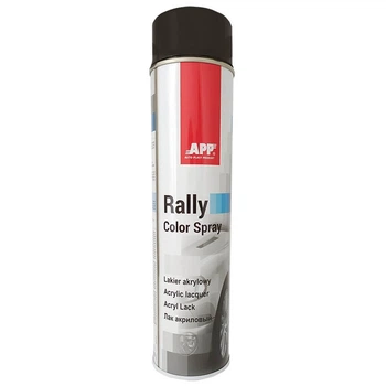 Лак акриловый черный глянцевый 600 мл "APP RALLY COLOR" 210113 (12 шт/уп)