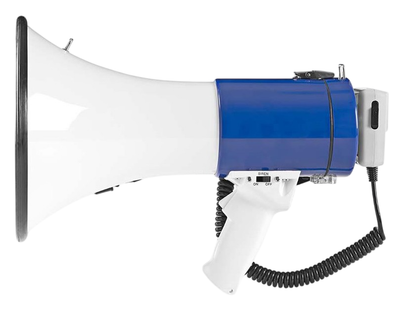 Megafon Nedis 1500 m 135 dB Niebiesko - Biały (8717534026292)