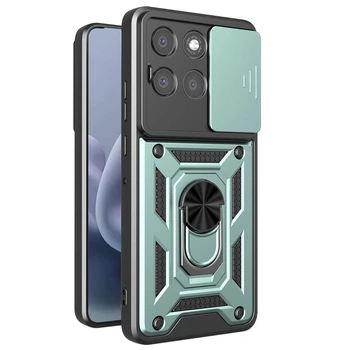 Чохол Fiji Camera Defence для Motorola G86 Power бампер із захистом камери та підставкою Green