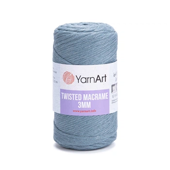 Шпагат для декору YarnArt twisted macrame 3mm 250г сизо-сірий (№795)