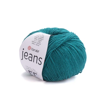 Пряжа YarnArt Jeans для в'язання 50г водна синь (№63)
