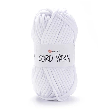 Пряжа пухка YarnArt Cord Yarn 250г пряжа для макраме біла (№751)