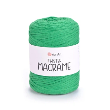 Шпагат для макраме YarnArt twisted 4мм 500г смаргдовий (№759)