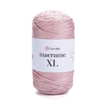 Шнур YarnArt Macrame XL поліефірний для макраме 3мм 250гр 130м блідо-рожевий (№171)