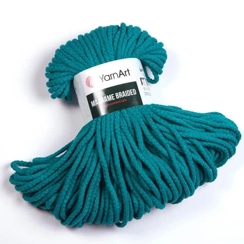 Шнур для макраме YarnArt Macrame Braided 250гр 67м темно-бірюзовий (№783)