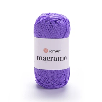 Пряжа поліестер YarnArt Macrame 2 мм 90г лаванда (№135)