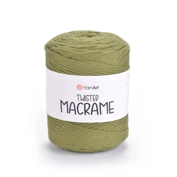 Шпагат для макраме YarnArt twisted 4мм 500г зелений (№787)