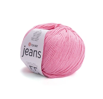 Пряжа YarnArt Jeans для в'язання 50г рожевий корал (№78)