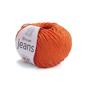 Пряжа YarnArt Jeans для в'язання 50г цегляна (№85)