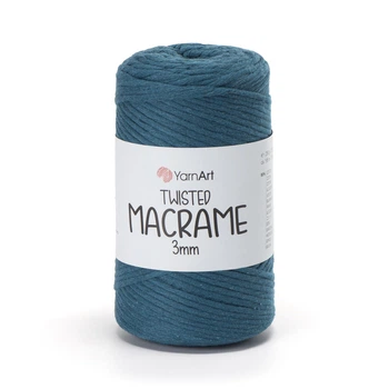 Шпагат для декору YarnArt twisted macrame 3mm 250г водна синь (№789)