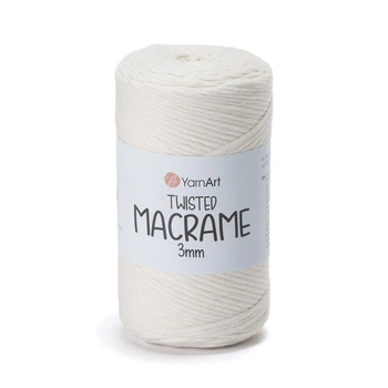 Шпагат для декору YarnArt twisted macrame 3mm 250г натуральний (№752)